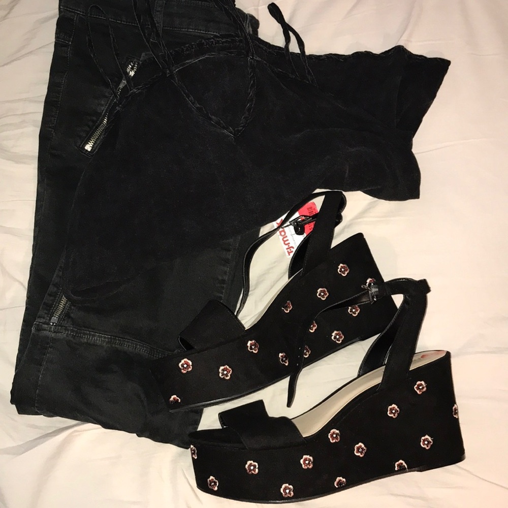 NINE WEST platform shoes size 9.5